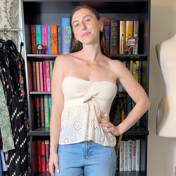 Micas Twisted Crochet Tube Top Size XS - Picture 3 of 6